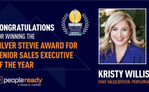 PeopleReady’s Kristy Willis Wins 2021 Stevie Award for Senior Sales Executive of the Year