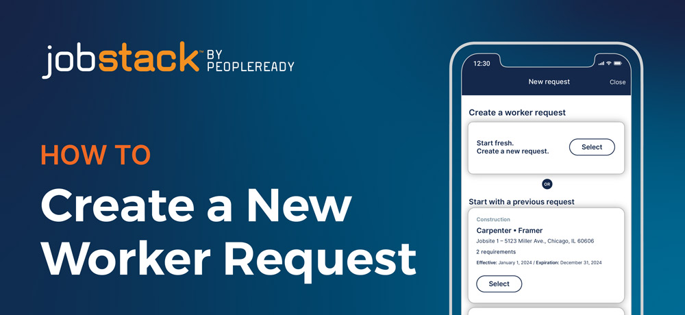 Play How to Create a Worker Request Video - JobStack by PeopleReady