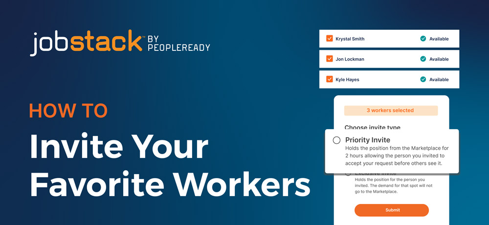 Play How to Invite Your Favorite Workers Tutorial Video - PeopleReady JobStack