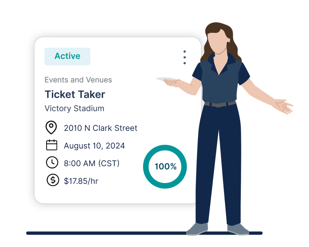 Ticket Taker Illustration