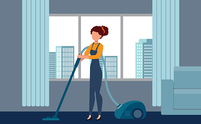 Resort and Spa Housekeeping Illustration